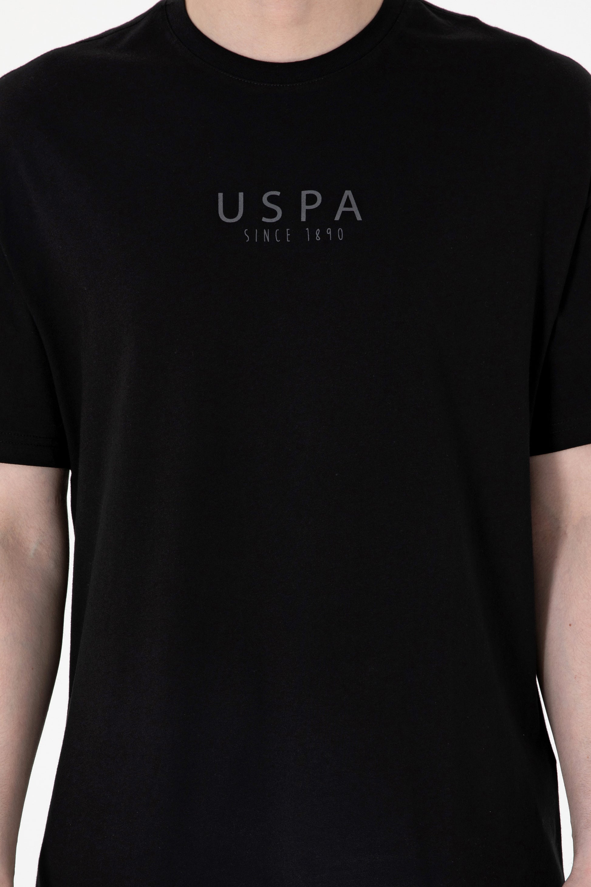 Men's Oversize Fit Crew Neck Black T-Shirt
