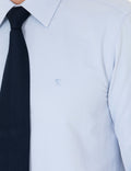 Light Blue Slim Fit Long Sleeve Basic Shirt