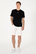 Men's Comfort Fit Crew Neck Black T-Shirt