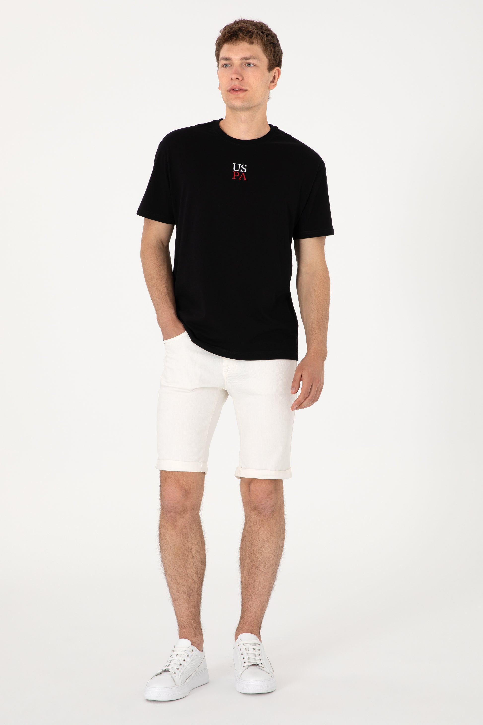 Men's Comfort Fit Crew Neck Black T-Shirt