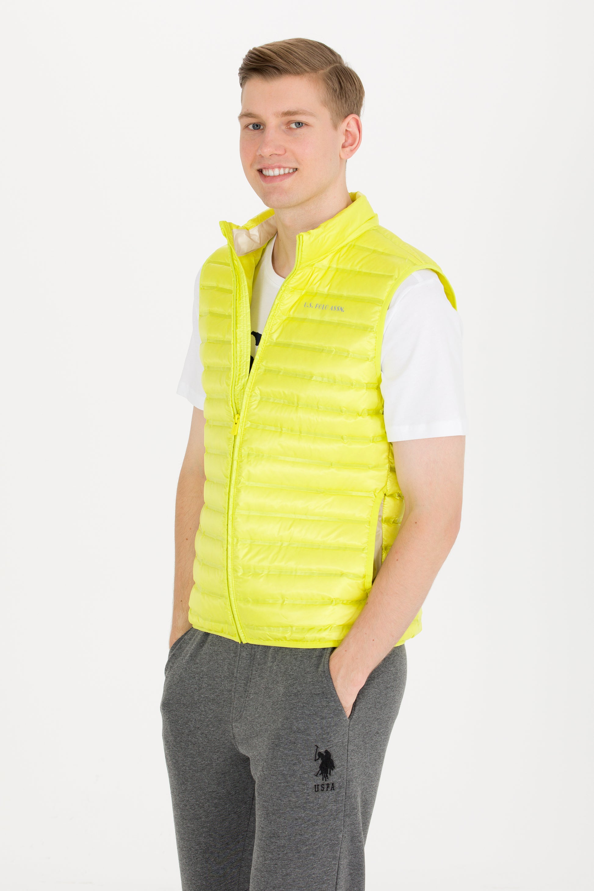 Men's Neon Yellow Vest