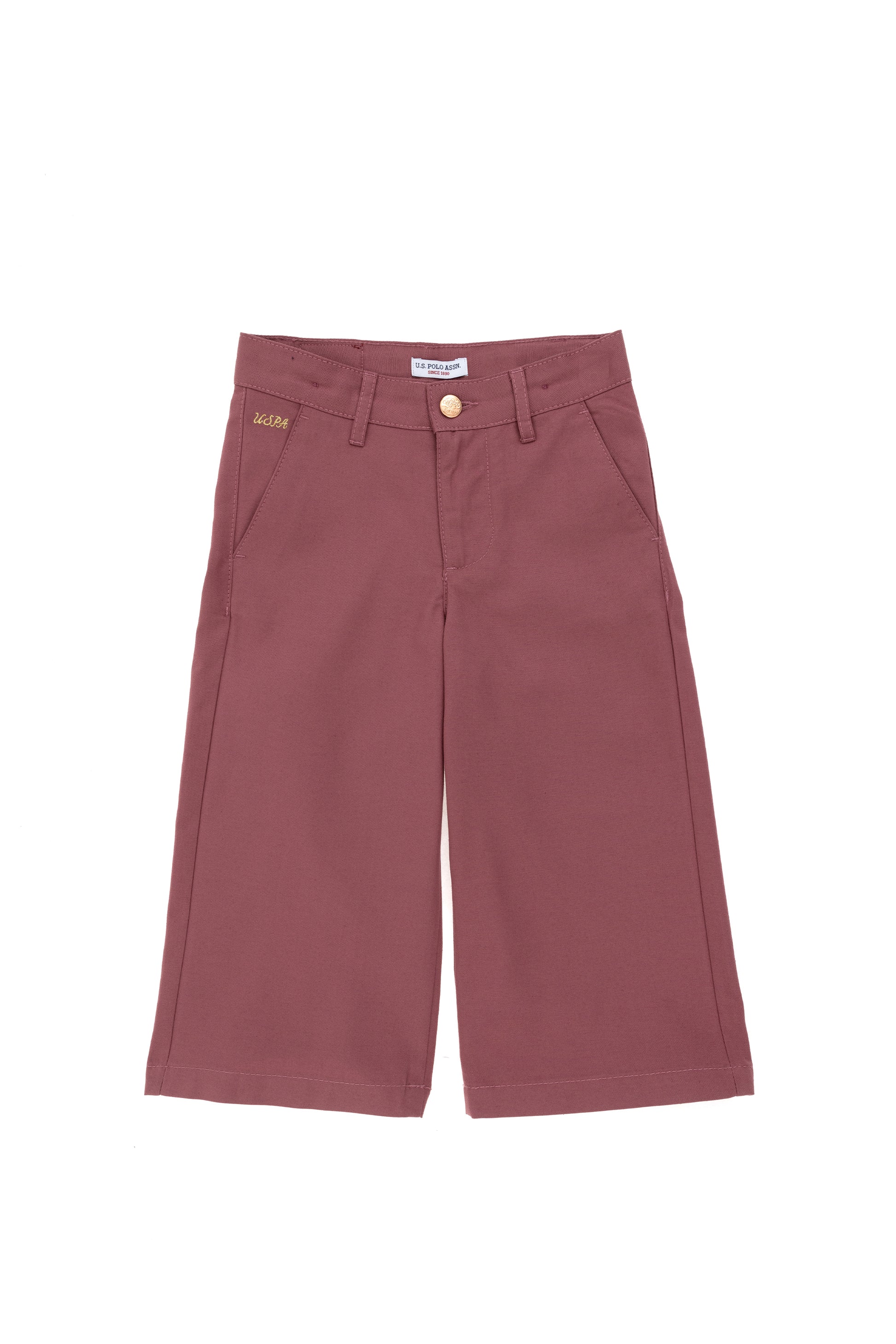 Girls' Dusty Rose Canvas Pants