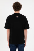 Men's Comfort Fit Crew Neck Black T-Shirt