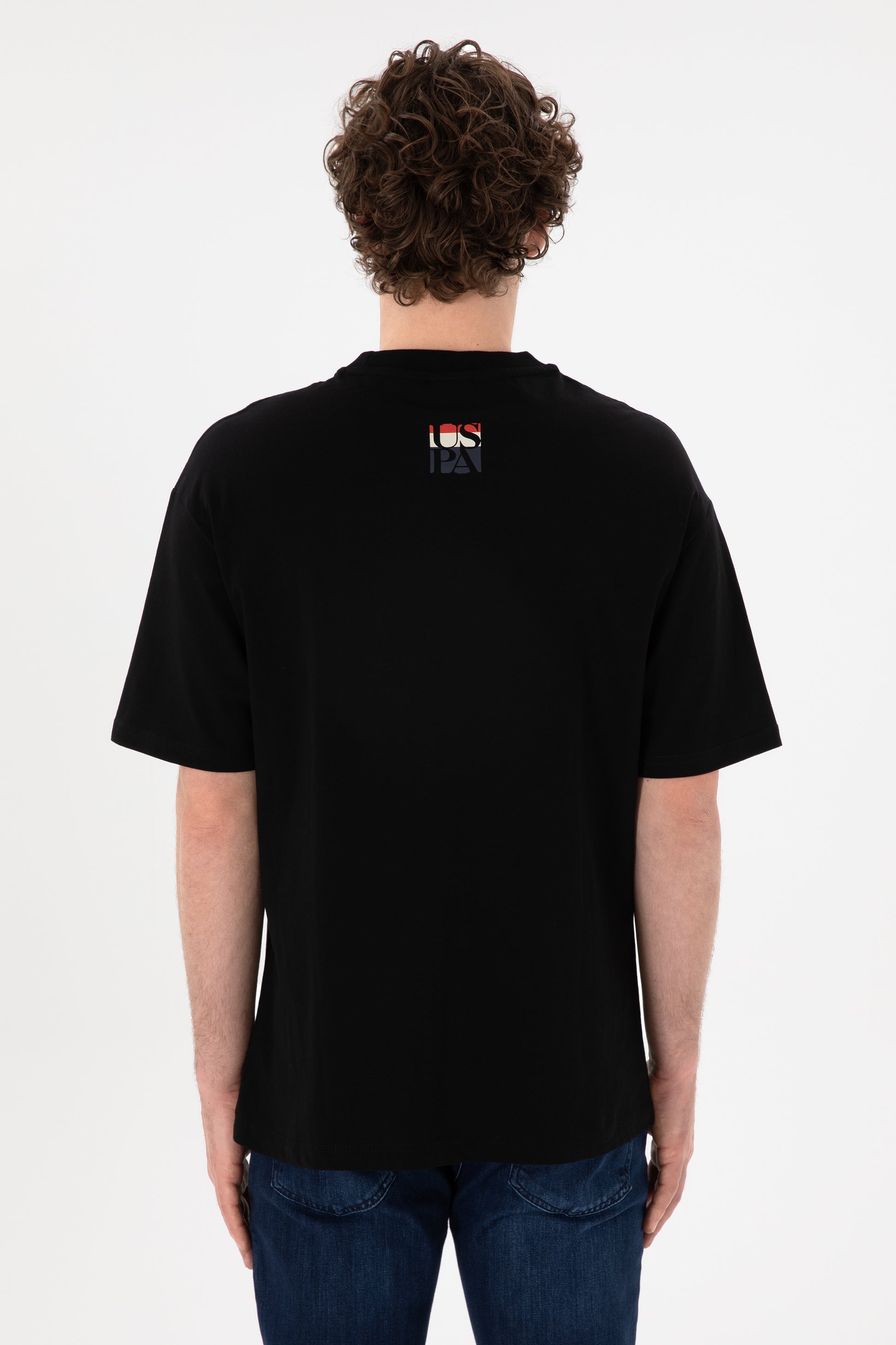 Men's Comfort Fit Crew Neck Black T-Shirt