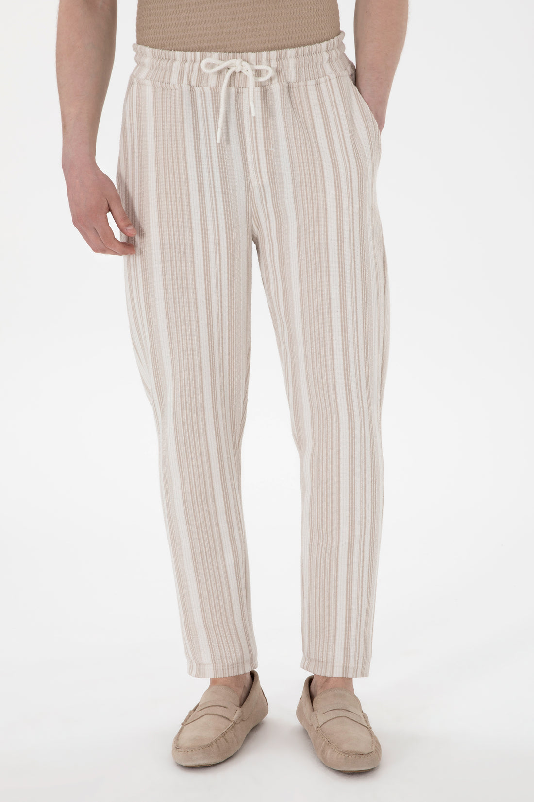Men's Beige Sweatpants