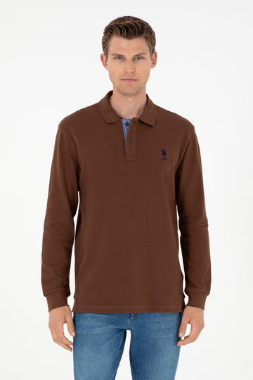 Men's Brown Basic Sweatshirt