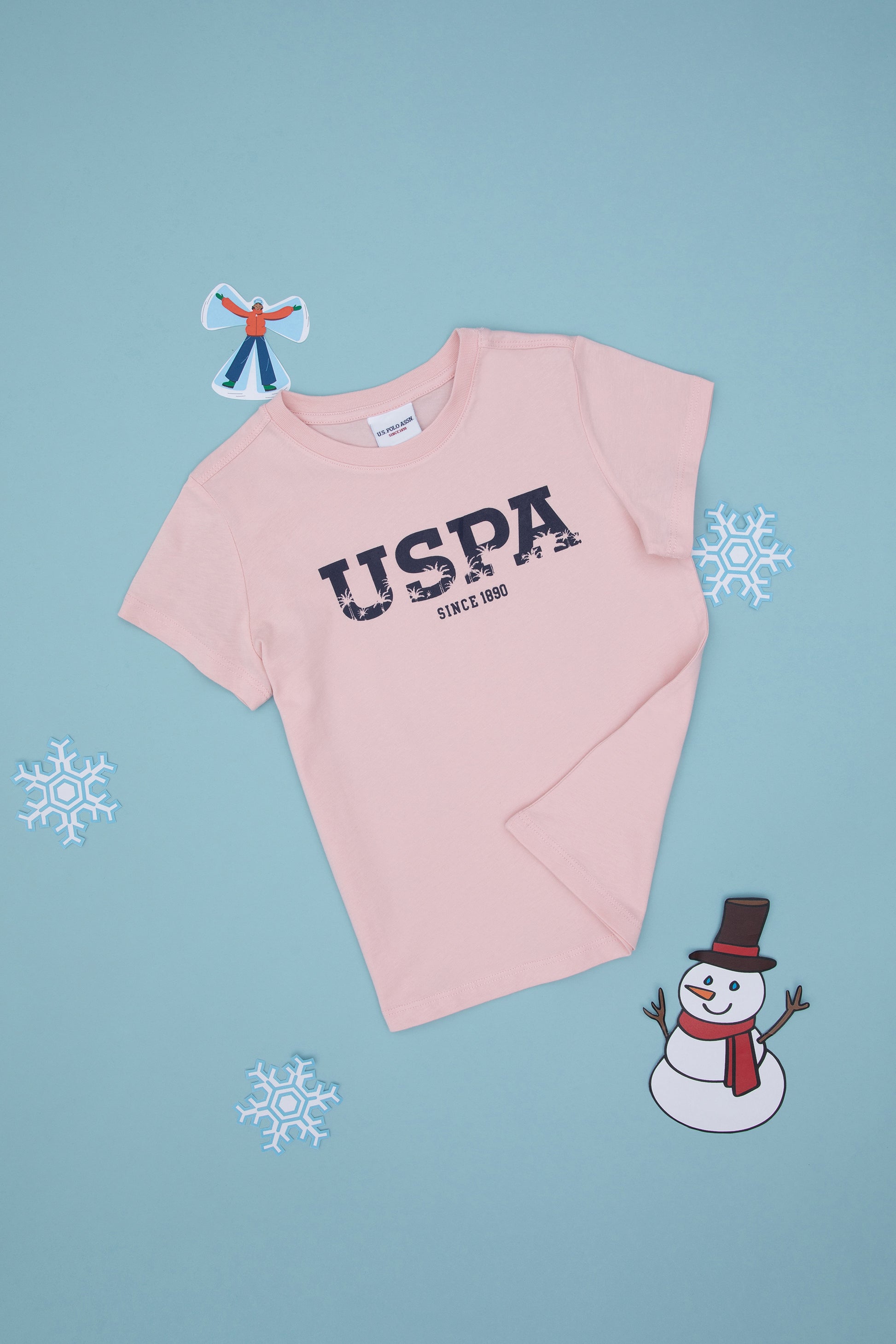 Boy's Powder Basic Crew Neck T-Shirt
