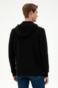 Men's Black Knitted Cardigan