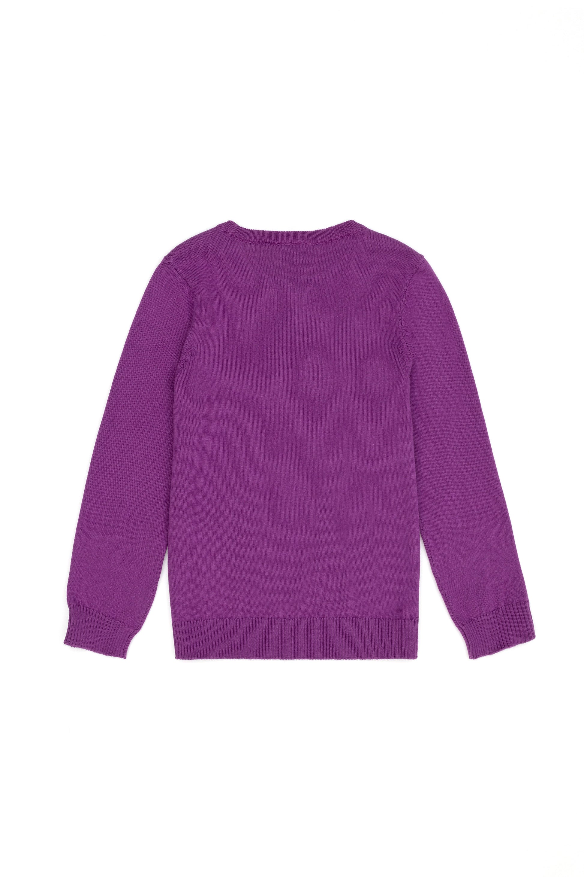 Girls' Violet Basic Sweater