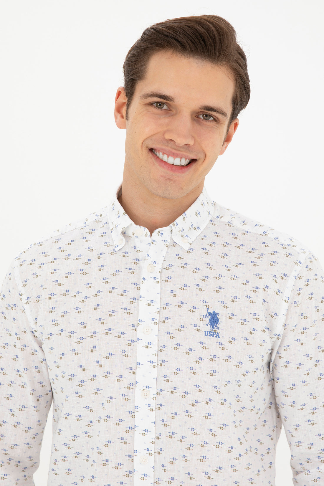 Men's Light Blue Long Sleeve Shirt