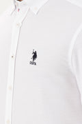 Men's White Long Sleeve Shirt