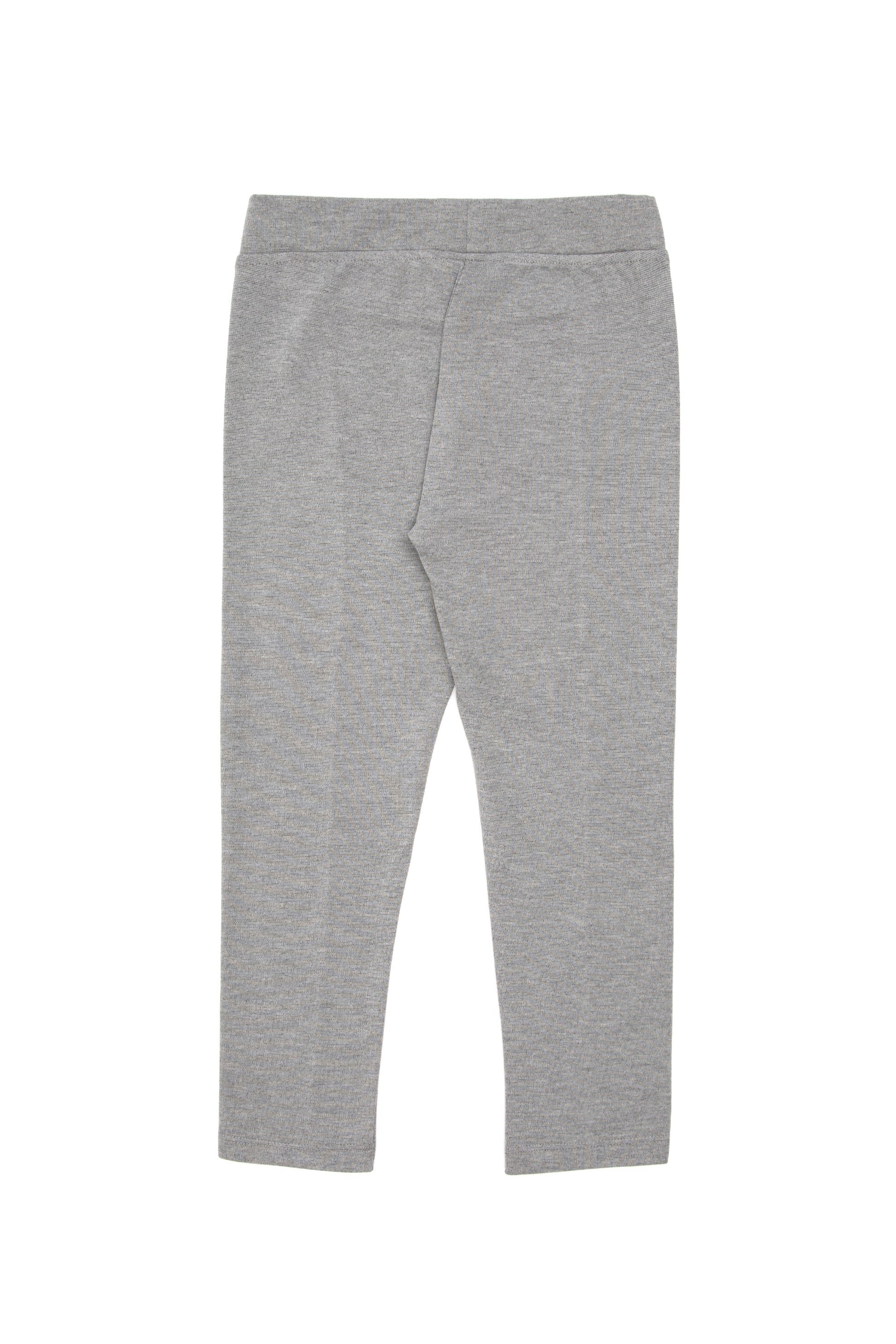 Girls' Grey Melange Leggings