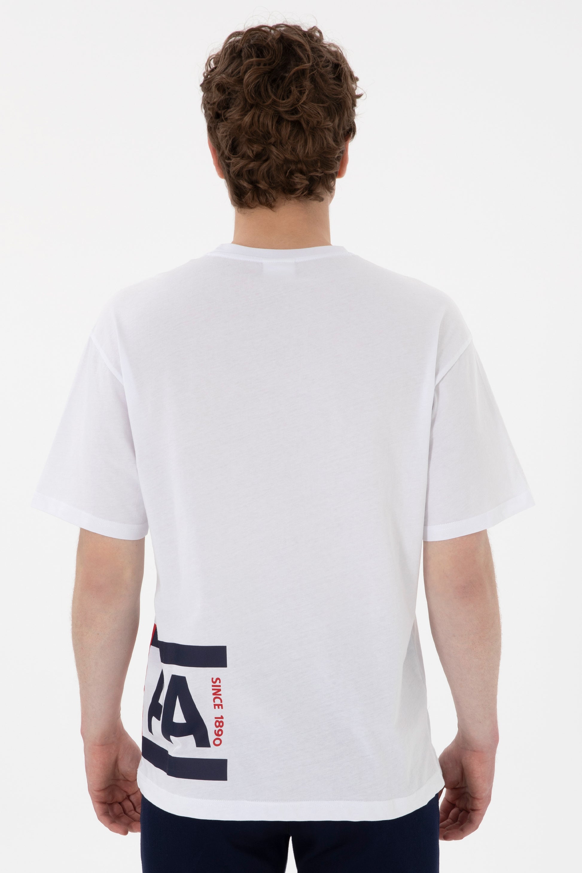 Men's Comfort Fit Crew Neck White T-Shirt