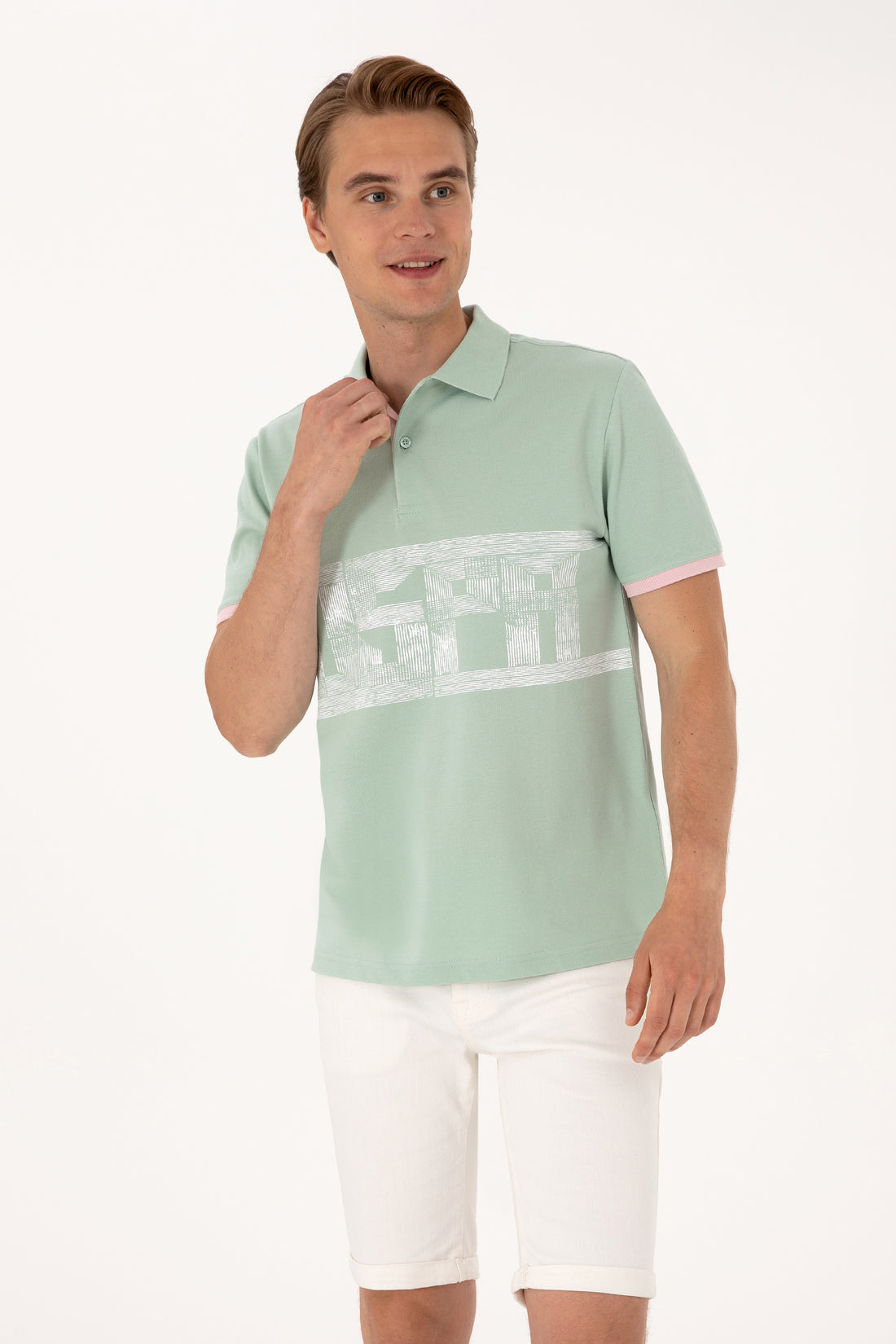 Men's Water Green T-Shirt