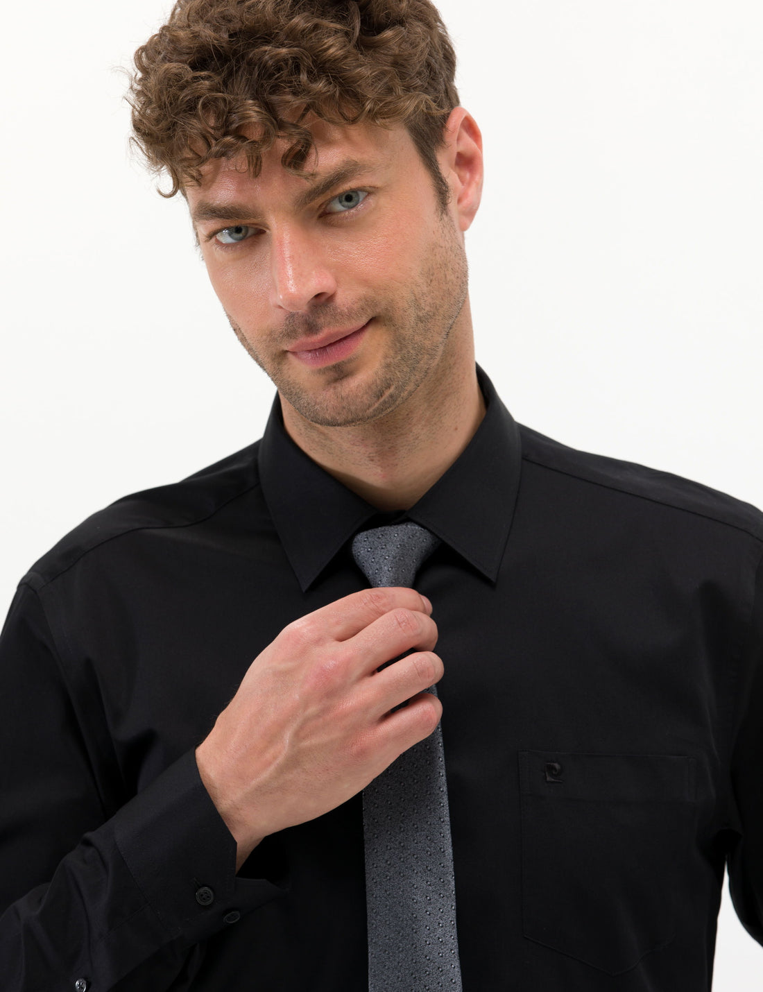 Black Regular Fit Long Sleeve Classic Shirt