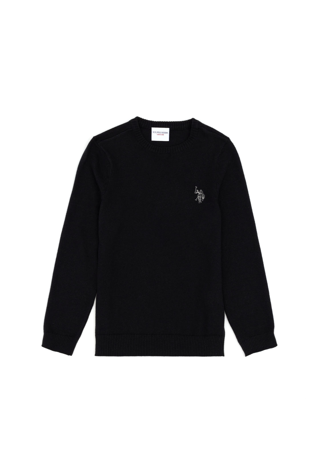 Boy's Black Basic Sweater