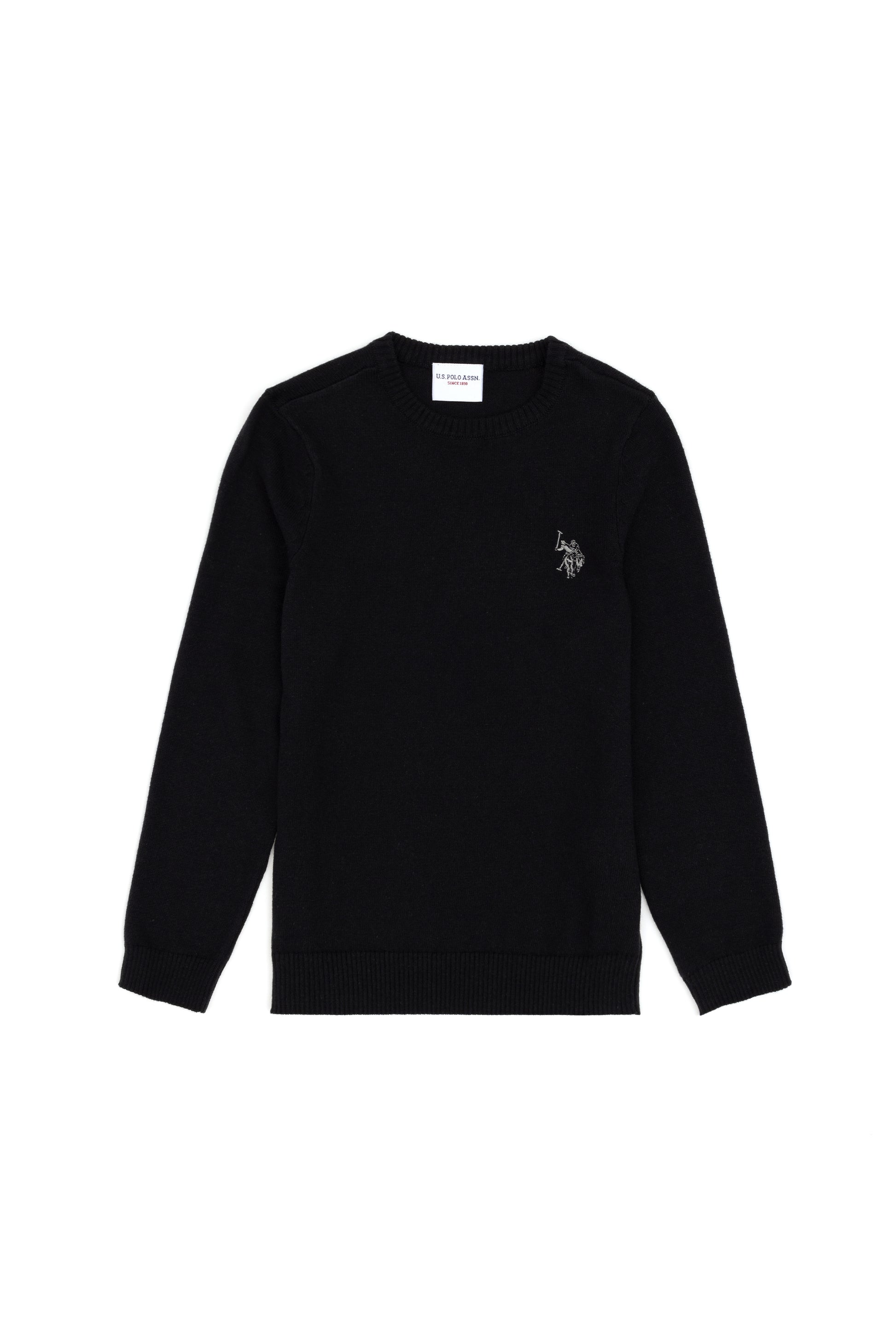 Boy's Black Basic Sweater