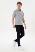 Men's Grey Melange Basic T-Shirt