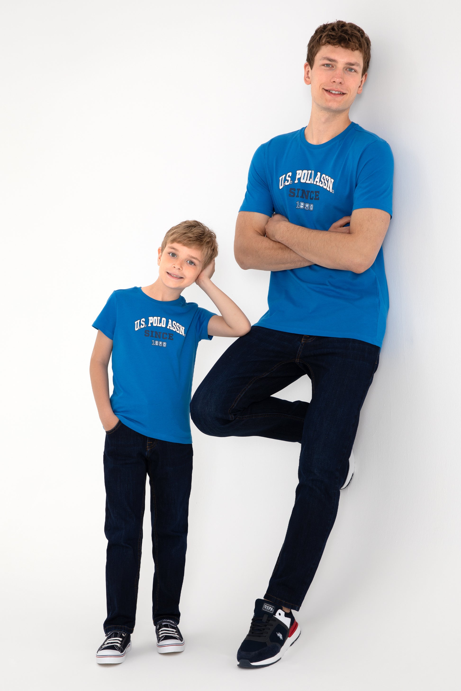 Men's Regular Fit Crew Neck Cobalt Blue T-Shirt