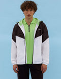 Green Slim Fit Zipper Polo Neck T-Shirt