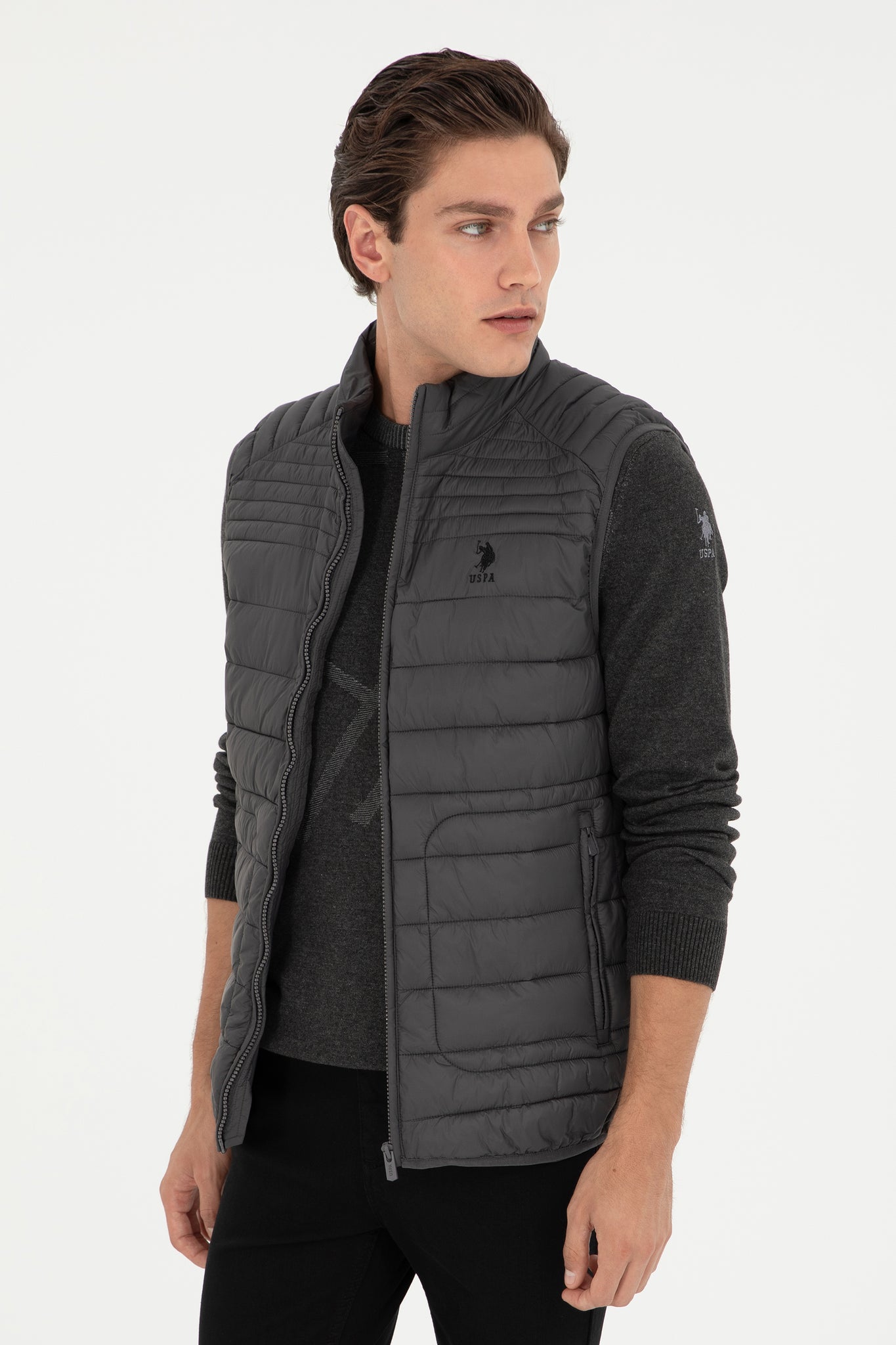 Men's Anthracite Vest