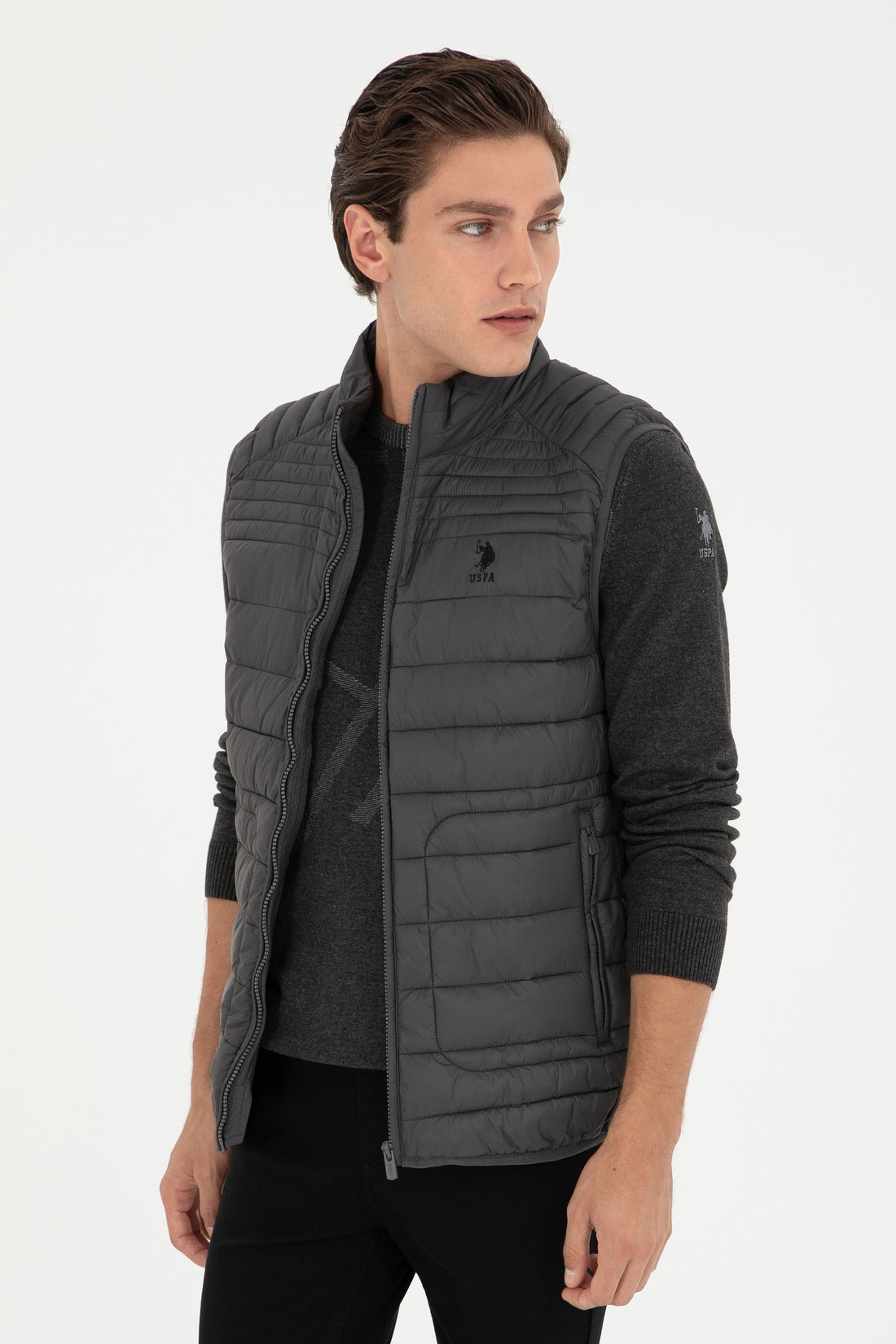 Men's Anthracite Vest