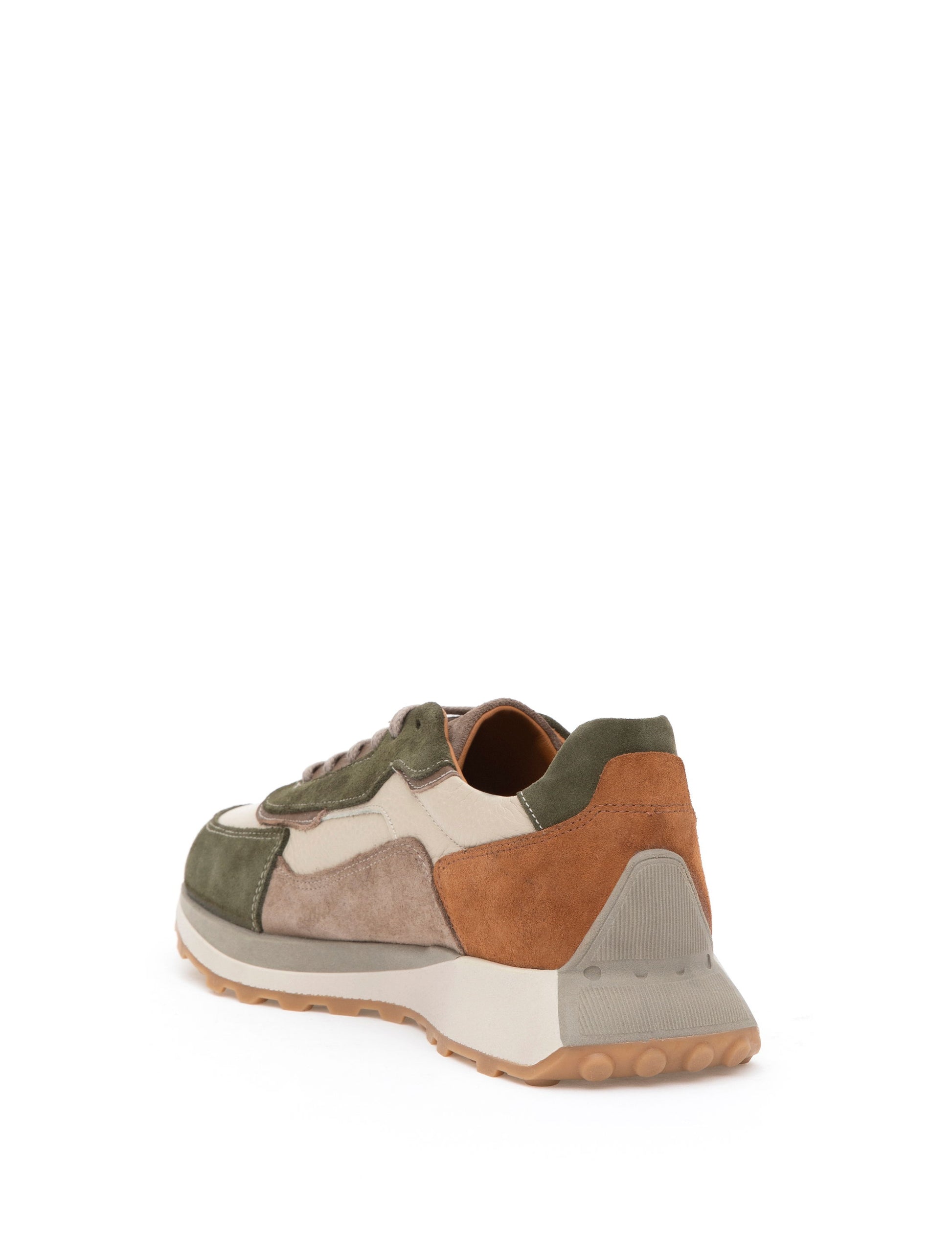 Beige 100% Leather Casual Shoes