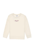 Girls' Cream Crew Neck Sweatshirt