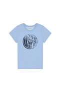Boys' Light Blue Basic Crew Neck T-Shirt