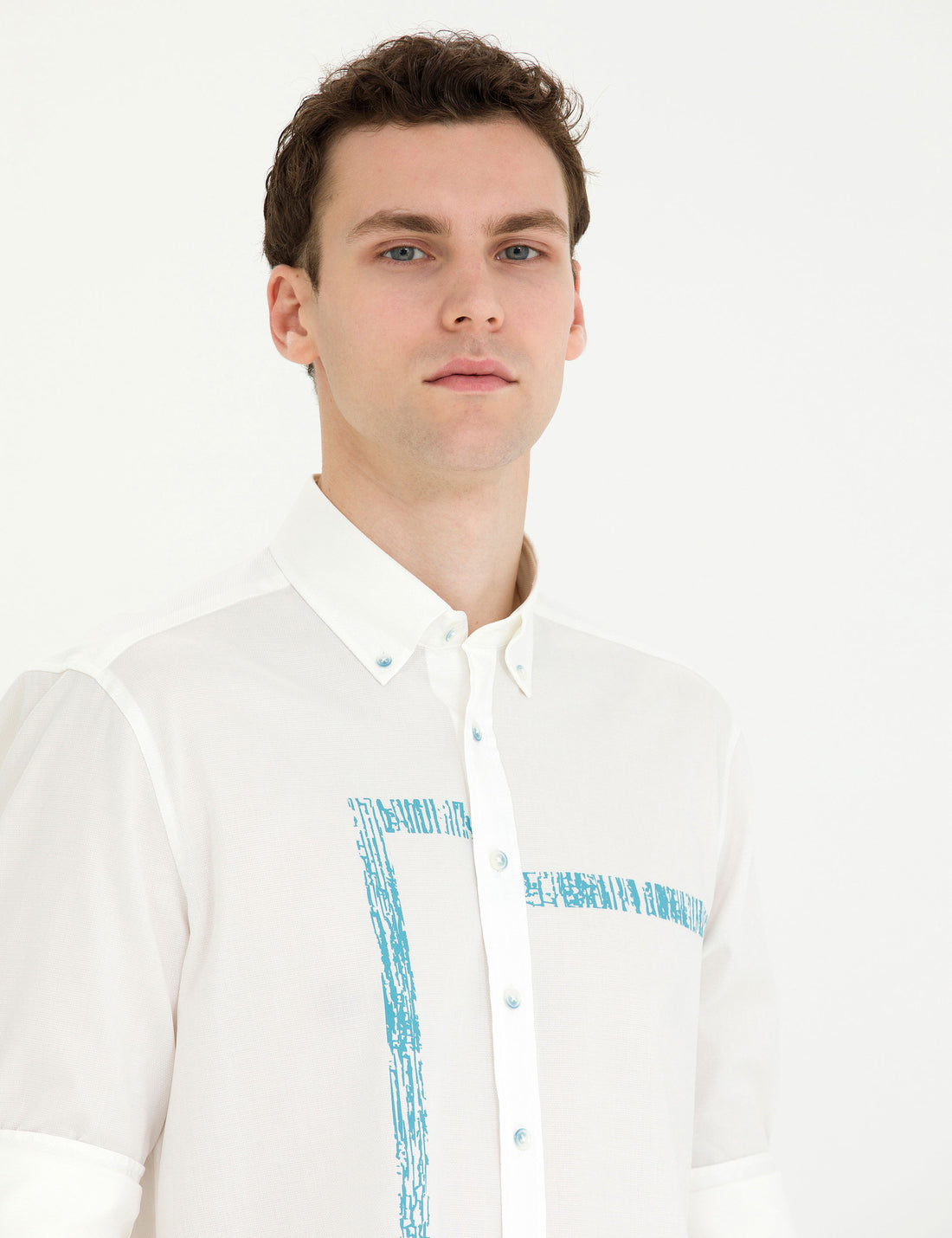 Aqua Regular Fit Long Sleeve Shirt