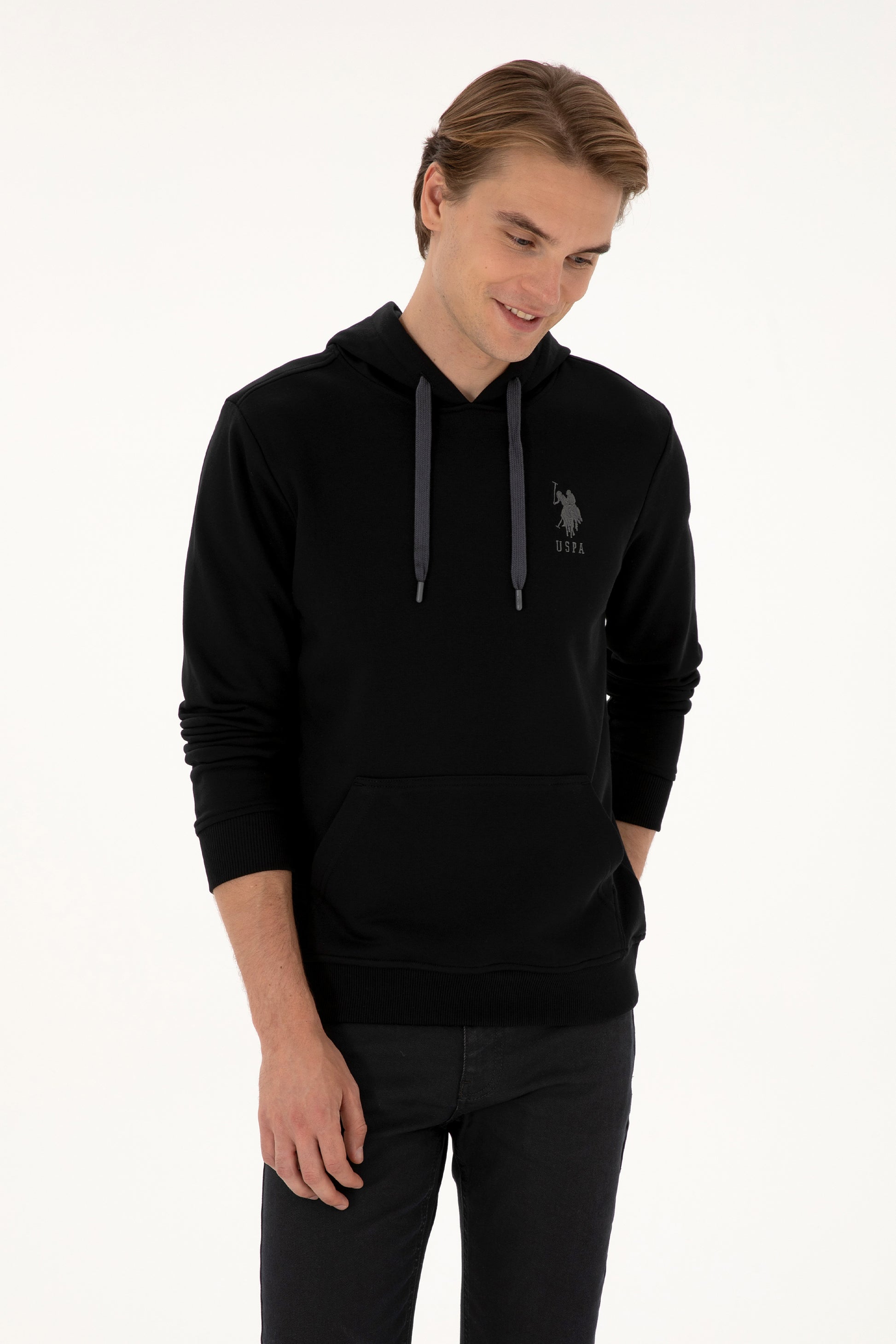 Men's Black Basic Sweatshirt