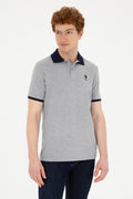 Men's Grey Melange Basic T-Shirt