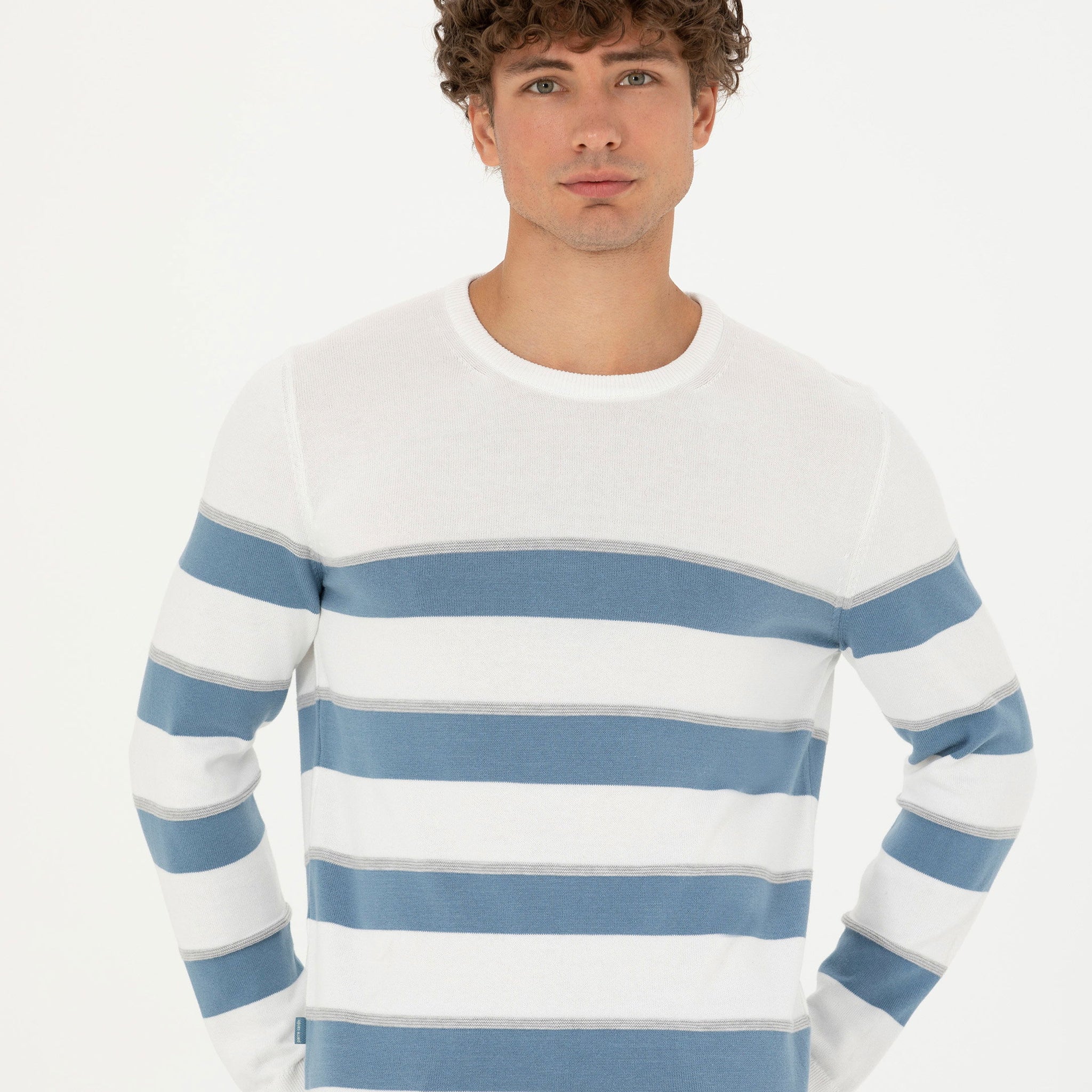 Ecru Slim Fit Sweater