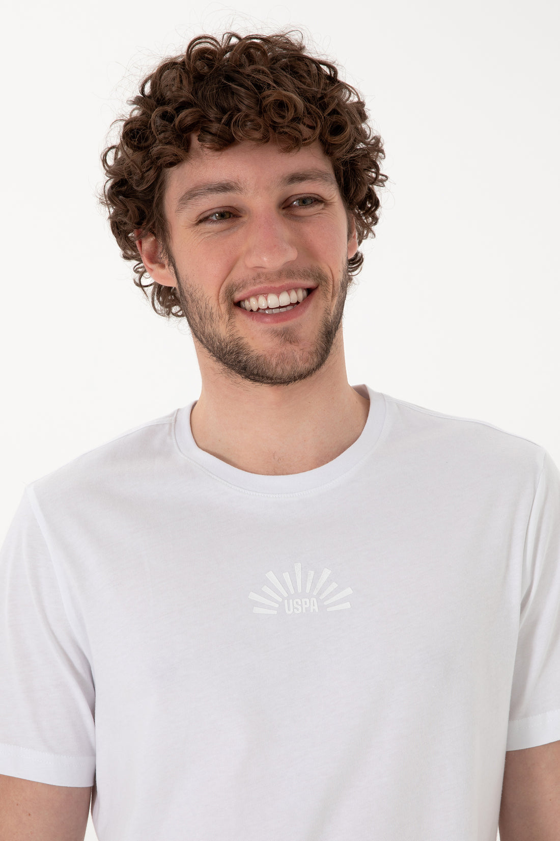 Men's Regular Fit Crew Neck White T-Shirt