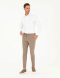White Slim Fit Chunky Long Sleeve Shirt
