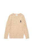 Boy's Sand Basic Crew Neck Sweater