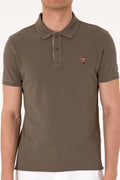 Men's Slim Fit Polo Neck Mink Basic T-Shirt