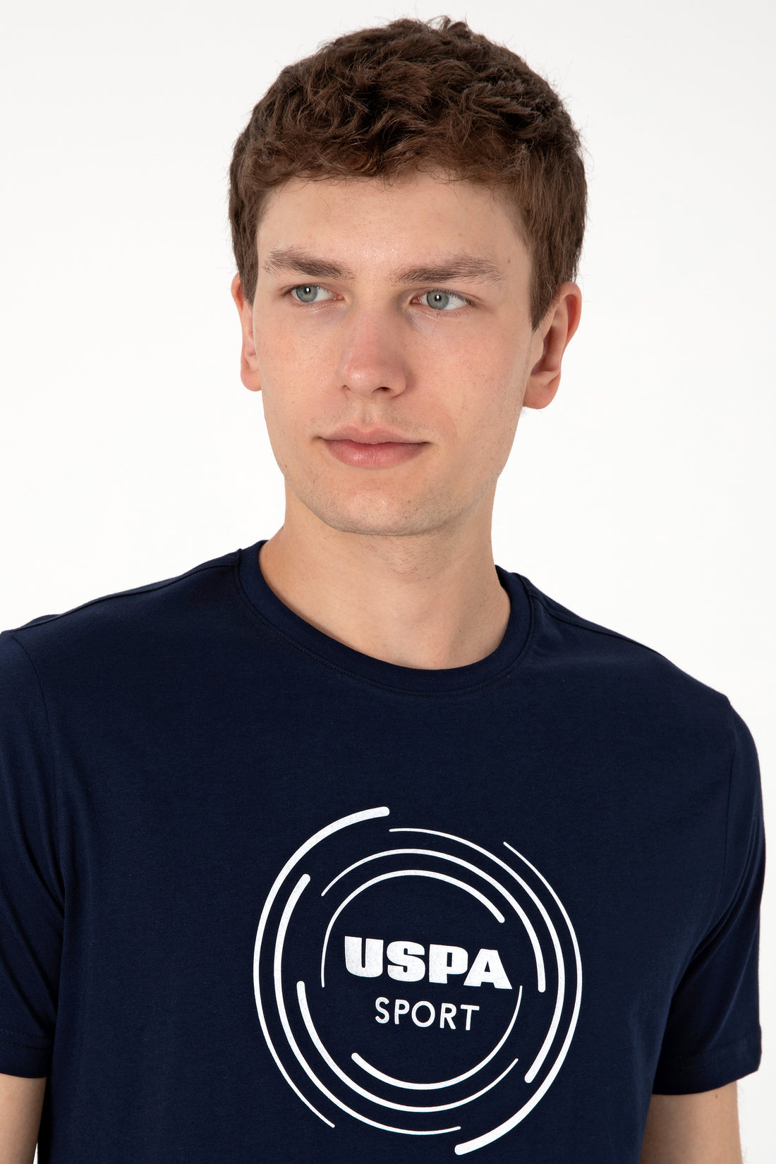 Men's Regular Fit Crew Neck Navy T-Shirt