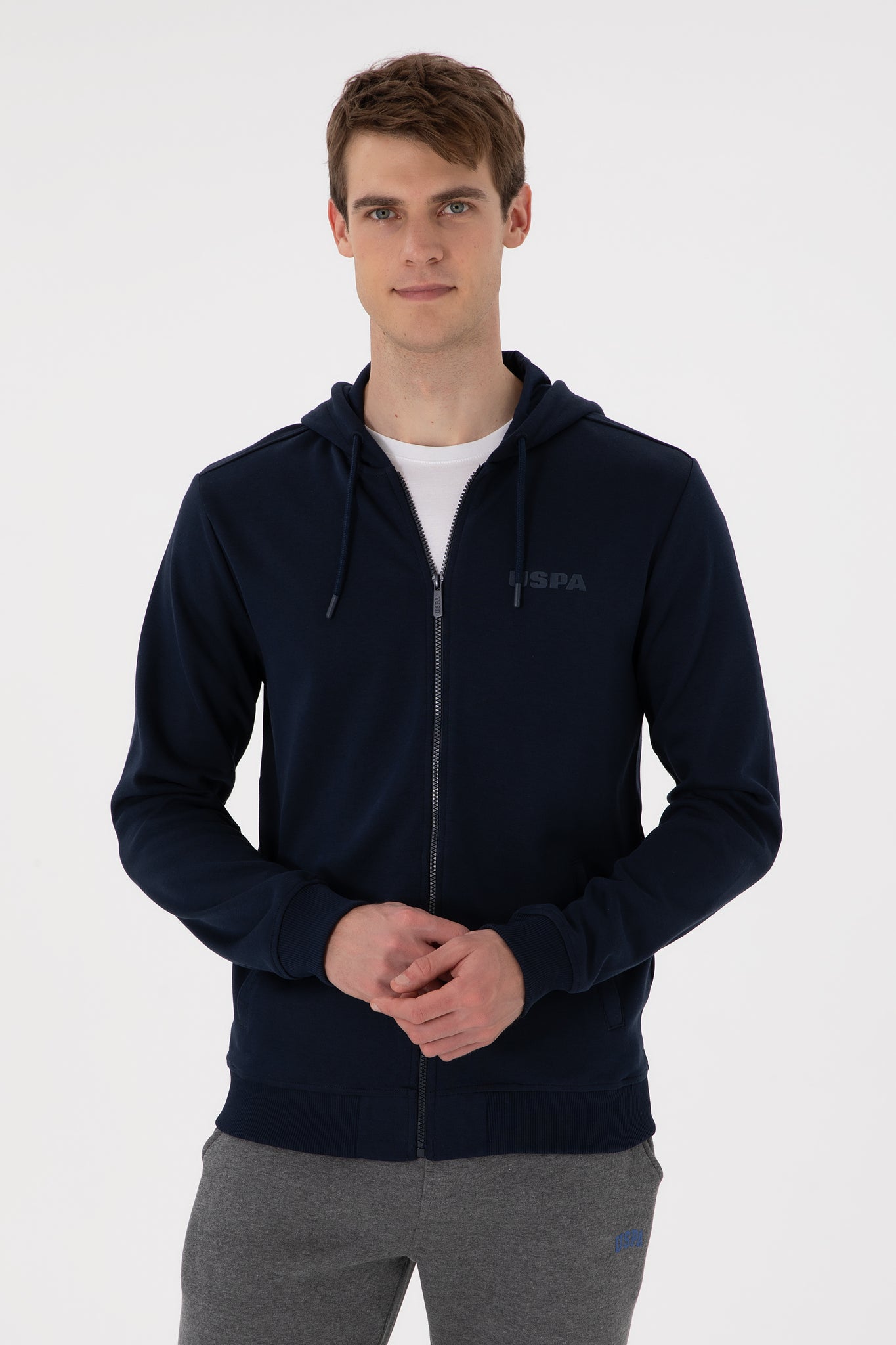 Men's Navy Blue Knitted Cardigan