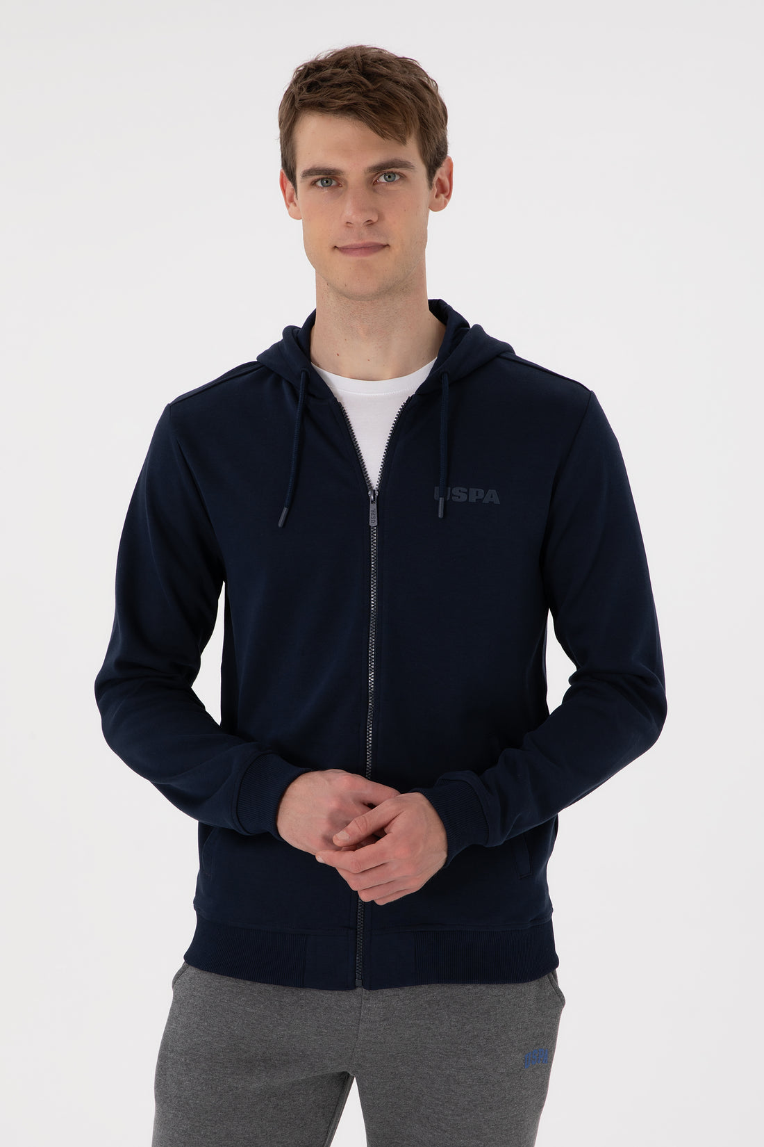 Men's Navy Blue Knitted Cardigan