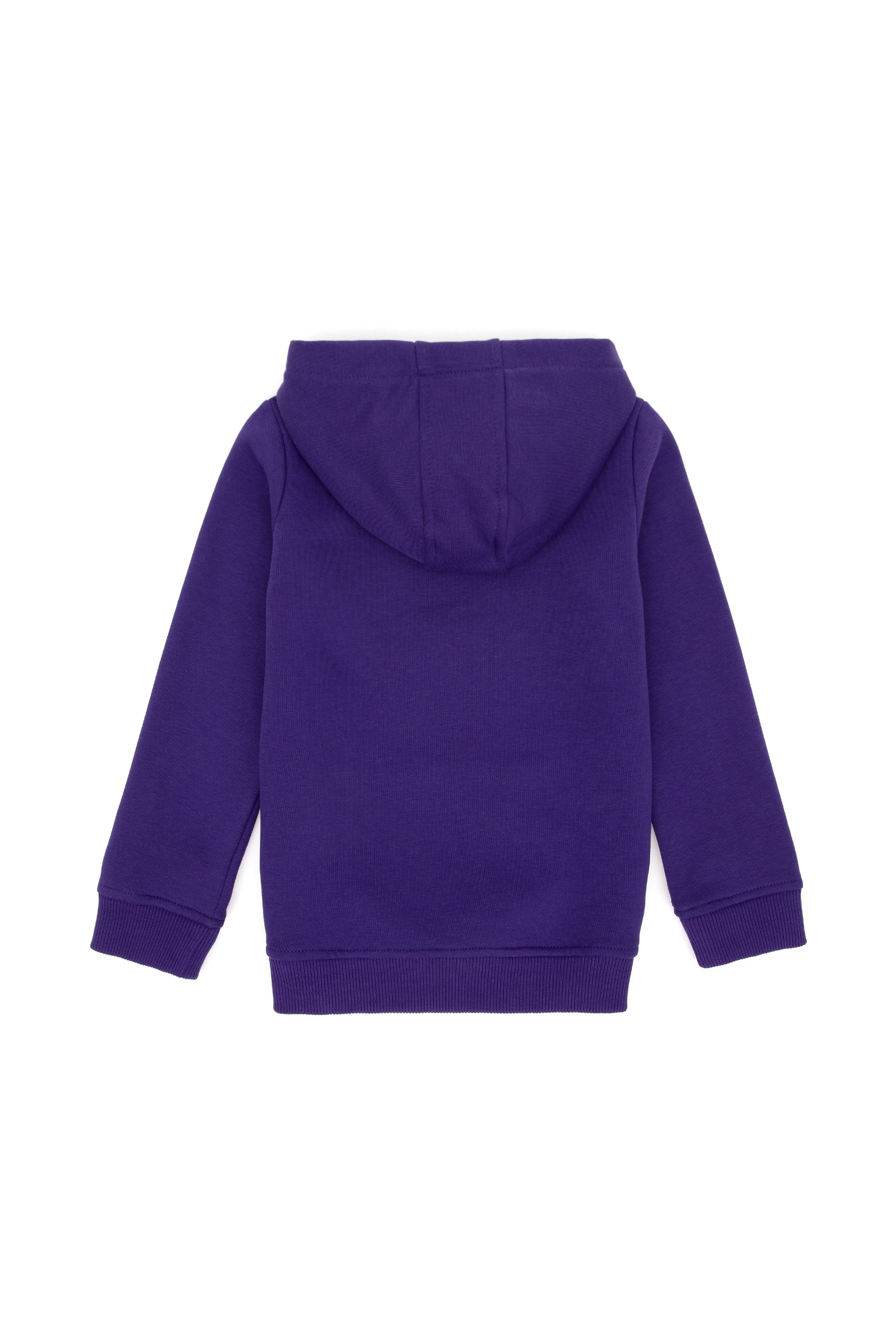 Girls' Purple Basic Hooded Sweatshirt