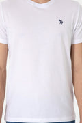 Men's Regular Fit Crew Neck White T-Shirt