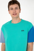 Men's Comfort Fit Crew Neck Mint T-Shirt