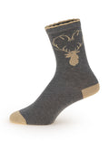 Women's White 2 Pcs Socket Socks