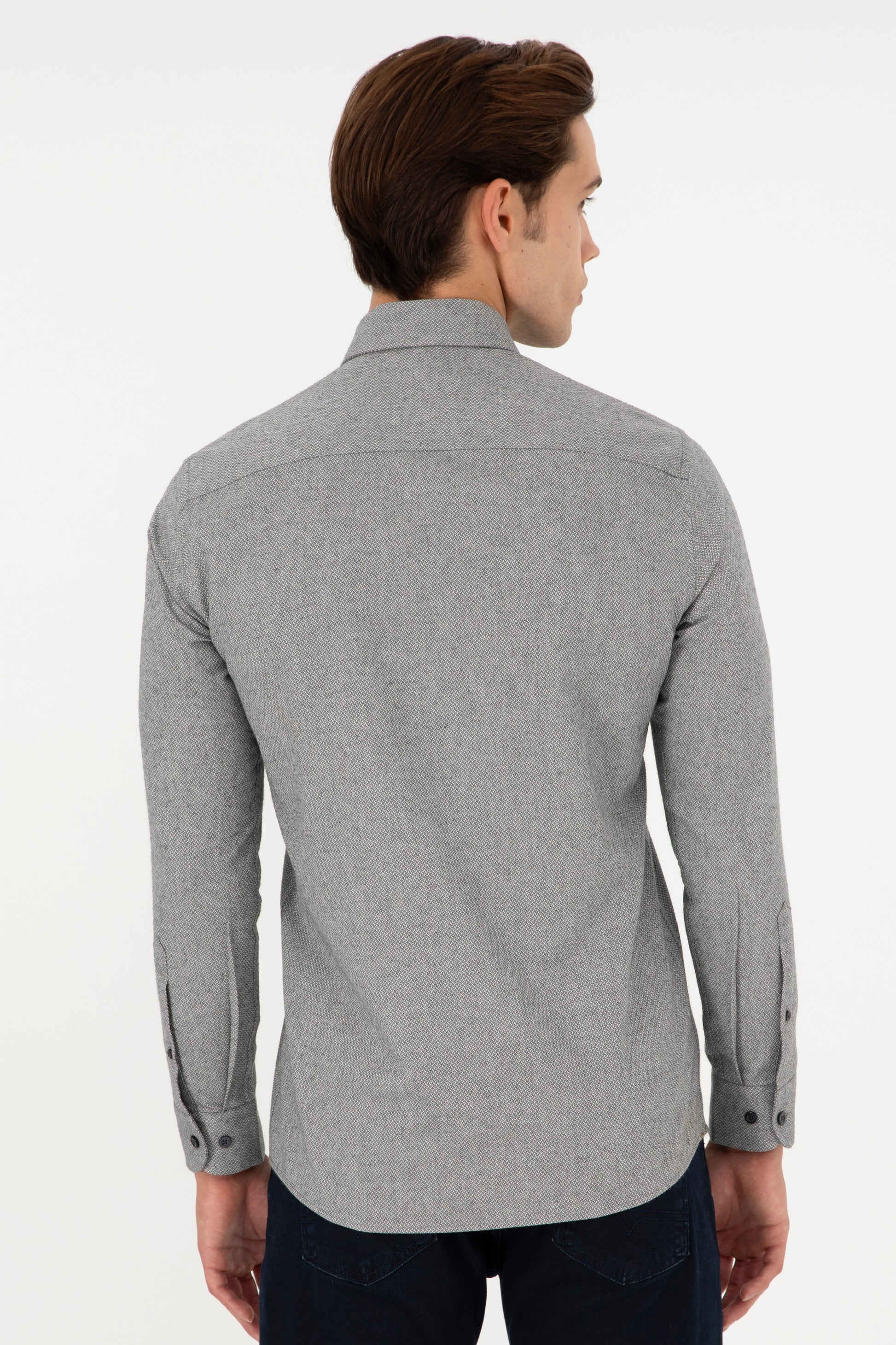 Men's Anthracite Long Sleeve Shirt