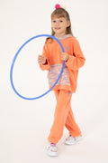 Girls' Salmon Hooded Sweatshirt
