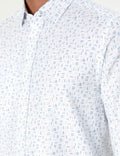 Blue Slim Fit Long Sleeve Shirt