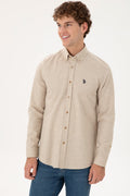 Men's Sand Long Sleeve Shirt