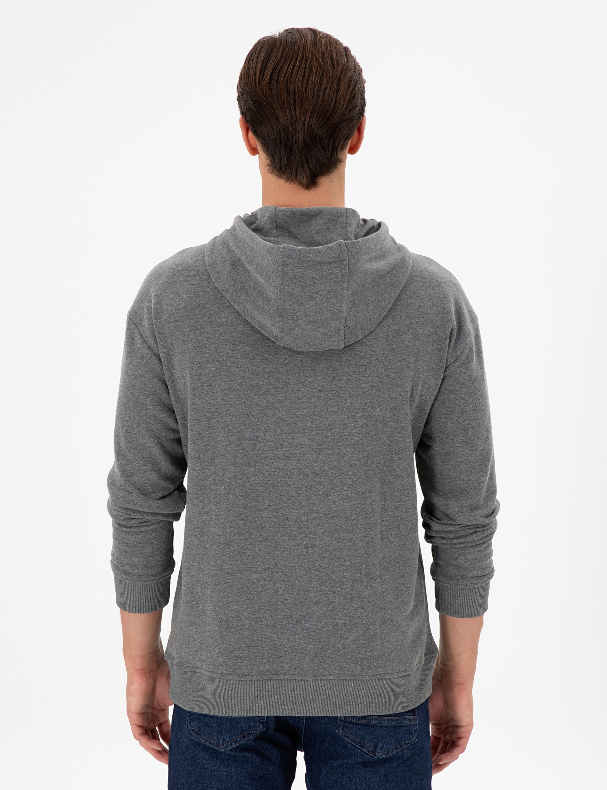Men's Anthracite Melange Basic Sweatshirt