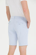 Men's Light Blue Woven Shorts